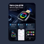 4in1 Kablosuz Carplay Dönüştürücü