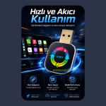 4in1 Kablosuz Carplay Dönüştürücü