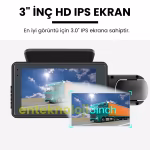 Araç İçi Hd Kamera 2 Kameralı A68
