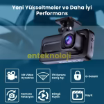 Araç İçi Hd Kamera 3 Kameralı A98 (Arka Görüş Kamerası Hediyeli)