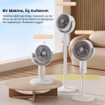 Ayarlanabilir Ayaklı Mega Fan (Şarjlı)