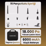 Harvox Araç İçi Süpürgesi HXVC-002 (Kahverengi – Siyah)