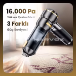 Harvox Araç İçi Süpürgesi HXVC-002 (Kahverengi – Siyah)