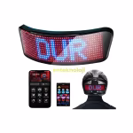 Kişiselleştirilebilir Motosiklet Kask LED Paneli (18x6cm)