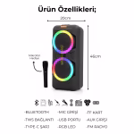 RGB Renkli Hoparlör HX-SP-H6201