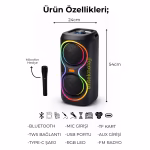 RGB Renkli Hoparlör HX-SP-M8203